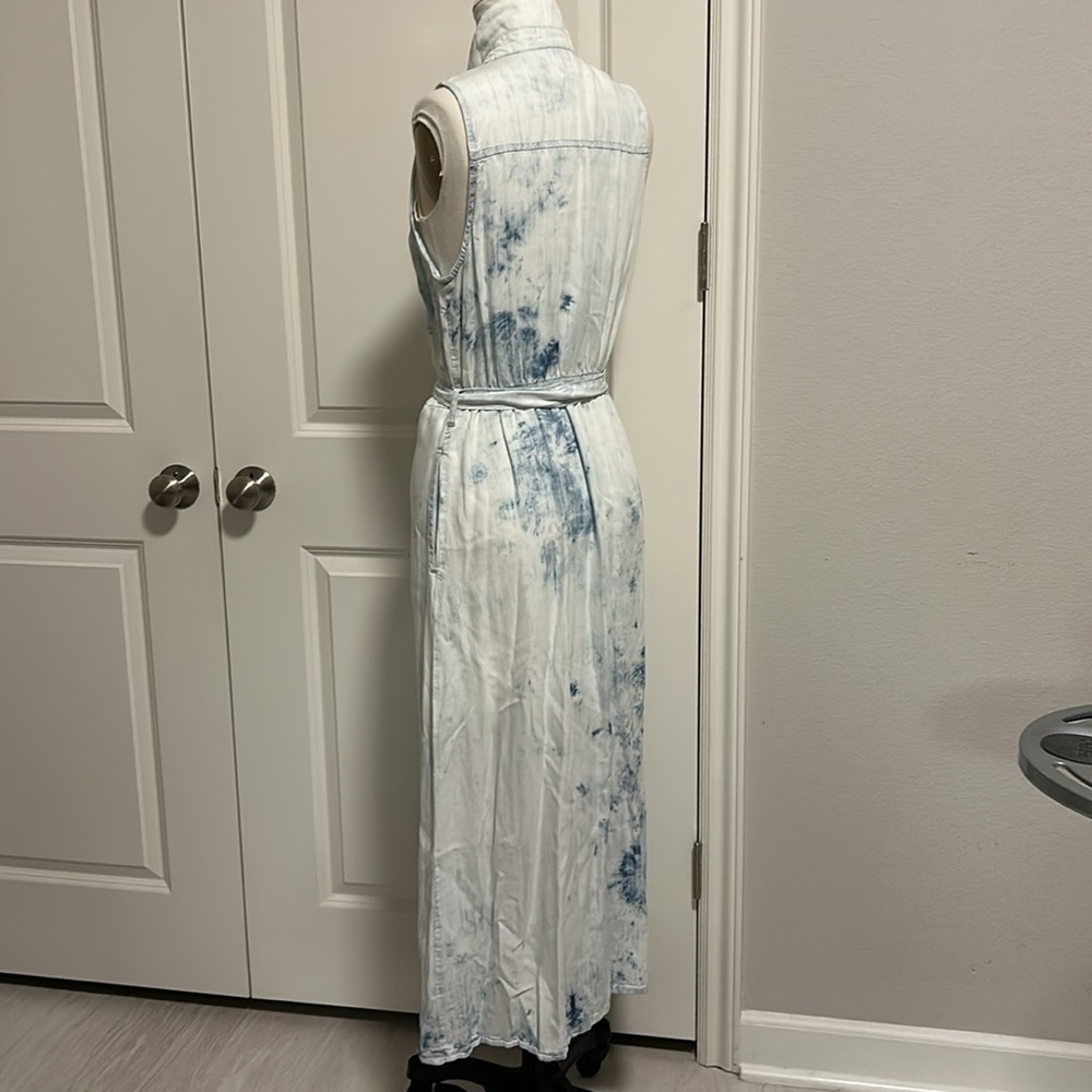 cloth & stone White and Blue Tie-Dye Maxi Dress - Picture 3 of 9